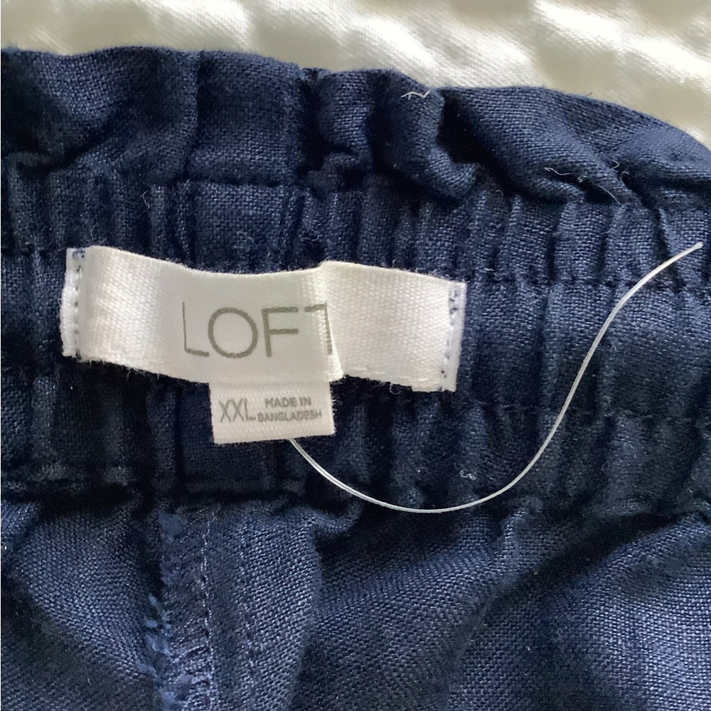 Women’s Navy Drawstring Lounge Pants - Picture 5 of 6